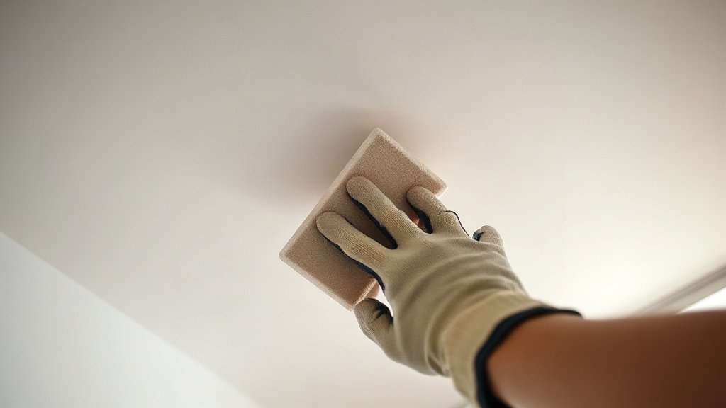 Comment corriger facilement des traces de rouleau au plafond